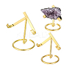 3Pcs 3 Styles Iron Crystal Mineral Display Holder ODIS-PH0002-06-6