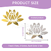 2 Sets 2 Colors Mirror Wall Stickers DIY-CN0003-07-2