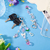2Pcs 2 Stryles Lampwork and Acrylic Pendant Decorations HJEW-TA0001-36-6