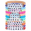 12 Months Polymer Clay & Acrylic Beaded Stretch Bracelet Sets for Women BJEW-SW00144-1
