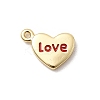 Brass Enamel Pendants KK-P338-40G-02-1