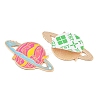 Space Planet Alloy Enamel Cabochons AL-CBA1A6F-07KCG-C-2