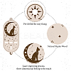 CREATCABIN DIY Poplar Wood Dowsing Pendulum Holders HJEW-CN0001-23H-3