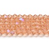 Transparent Electroplate Glass Beads Strands LS-EGLA-A039-T4mm-L15-1