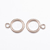 Ion Plating(IP) 304 Stainless Steel Ring Toggle Clasps STAS-E127-04RG-2