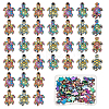 50Pcs Rack Plating Rainbow Color Alloy Beads FIND-SC0003-67-1
