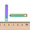 Ion Plating(IP) 304 Stainless Steel Pendants LS-STAS-I311-13RC-2