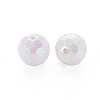 Opaque Acrylic Beads TACR-S154-10F-09-4