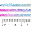 Transparent Painted Glass Beads Strands DGLA-A034-T1mm-A14-3