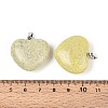 Natural Yellow Mustard Jasper Pendants G-N349-05E-P-3