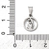 304 Stainless Steel Pendants STAS-P393-04P-3