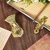 2Pcs 2 Styles Alloy Hand Shaped Bookmark Clip AJEW-CP0006-93-3
