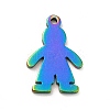 Ion Plating(IP) 201 Stainless Steel Pendants STAS-H172-05M-3