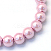 Baking Painted Pearlized Glass Pearl Round Bead Strands HY-Q003-4mm-47-2