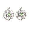 304 Stainless Steel Rhinestone Pendants STAS-Z166-24P-08-1