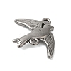 Non-Tarnish 304 Stainless Steel Bird Links Connector Charms STAS-N103-28P-2
