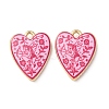 Printed Alloy Pendants AL-CBA7256-19G-1