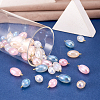 48Pcs 8 Styles Imitation Gemstone Acrylic Pendants IFIN-TA0001-57-6
