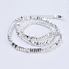 Electroplate Non-magnetic Synthetic Hematite Beads Strands G-J382-2x4x2mm-B04-1