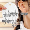 4 Pairs Zinc Alloy Dangle Earrings FS-WG0AE12-01-2