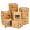 Kraft Paper Candy Storage Box CON-WH0084-90A-1