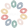 40Pcs 5 colors 430 Stainless Steel Links/Connectors STAS-UN0023-25-1