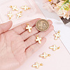 10Pcs Brass Enamel Pendants KK-BBC0029-22-3