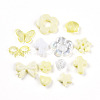 Transparent & Opaque Acrylic Beads TACR-T028-26B-2