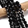 Natural Black Onyx  Beads Strands G-Z119-A04-03-1