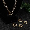 Brass Micro Pave Cubic Zirconia Screw Carabiner Lock Charms ZIRC-G160-23G-7