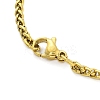 Constellation 304 Stainless Steel Micro Pave Clear Cubic Zirconia Wheat Chain Pendant Necklaces for Women Men NJEW-U007-01G-3