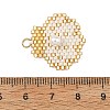 Shell Pearl & Glass Seed Beaded Pendants PALLOY-MZ01437-01-3