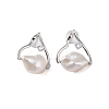 925 Sterling Silver Studs Earring EJEW-H002-01P-1