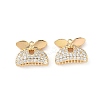 Brass Micro Pave Cubic Zirconia Pendants KK-L250-06G-1
