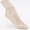 Stainless Steel Satellite Chain Anklets X-AJEW-AN00422-4