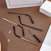 Gorgecraft 4Pcs 2 Colors Alloy Eyeglasses Arm FIND-GF0004-29-4