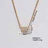Chic Minimalist Column Brass Micro Pave Cubic Zirconia Pendant Necklaces WG4497-2-1