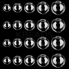 180Pcs 6 Style Round Mechanized Blown Glass Globe Ball Bottles GLAA-NB0001-58-1