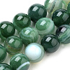 Natural Striped Agate/Banded Agate Beads Strands G-S259-04E-10mm-1