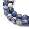 Natural Sodalite Round Bead Strands G-E334-6mm-08-7