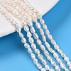 Natural Cultured Freshwater Pearl Beads Strands PEAR-N014-04E-01-1