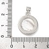 Natural White Shell Carved Sunflower Pendants KK-D537-03P-02-3