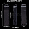 100Pcs Rectangle Long Plastic Zip Top Gift Bags ABAG-SP0001-40-2