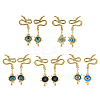 Rack Plating Eye Brass Stud Earrings EJEW-C108-07G-1