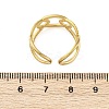 Oval 304 Stainless Steel Open Cuff Ring for Women RJEW-Z083-03G-01-5