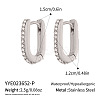 304 Stainless Steel Hoop Earrings for Women LS-KE4093-2-1