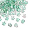 60G Baking Paint Transparent Glass Bead Caps DGLA-YW0001-63H-1