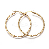 201 Stainless Steel Hoop Earrings LS-EJEW-A054-06D-G-1