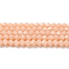 Opaque Solid Color Imitation Jade Glass Beads Strands GLAA-F029-P4mm-06-1