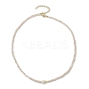 Glass Beads with Pearl Necklaces NJEW-JN04682-03-4